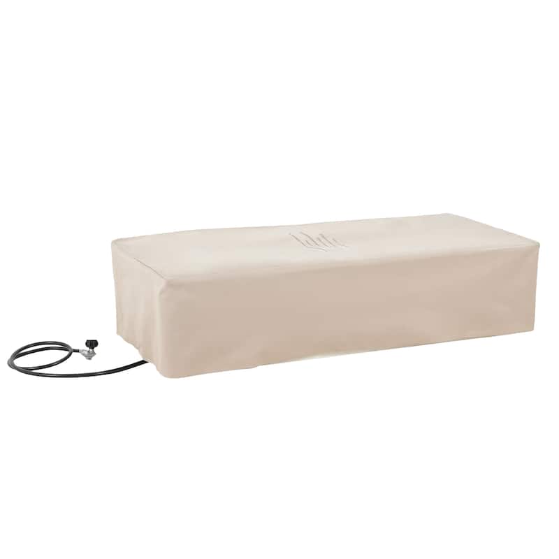 Christopher Knight Home Aidan Outdoor 50,000 BTU Rectangular Fire Pit (Tank Holder Not Included)