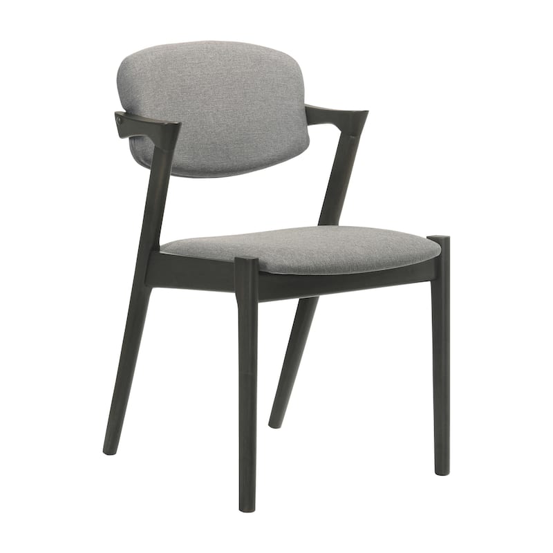 Claire Brown Grey and Black Open Back Dining Chairs (Set of 8)