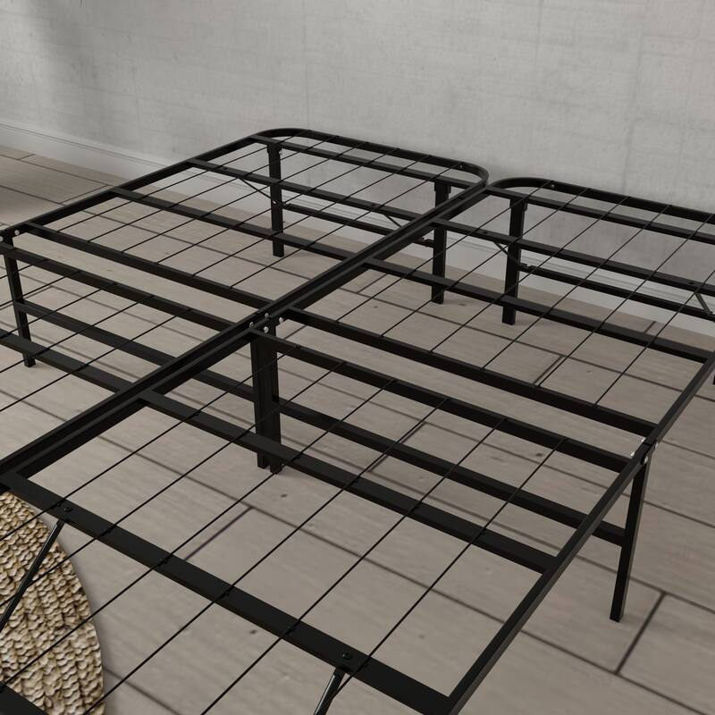 Full Steel Black Platform Foundation with Tool-Free Assembly