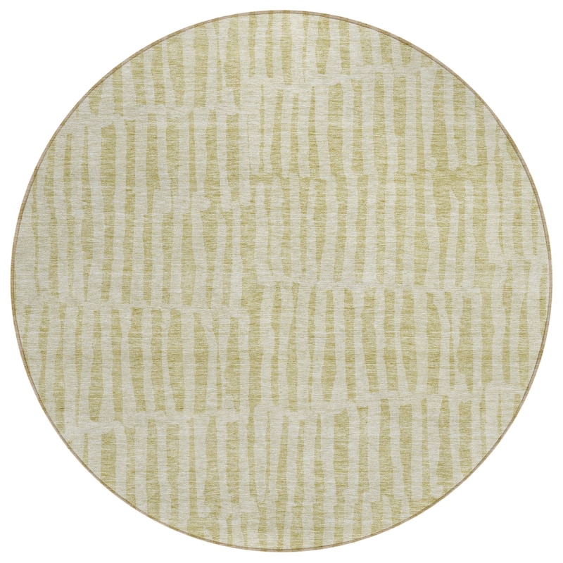 Machine Washable Indoor/ Outdoor Chantille Modern Geo Rug
