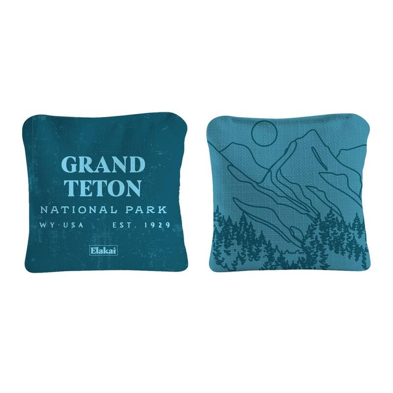 Grand Teton National Park Dual Sided Pro Cornhole Bags (Set of 4)
