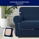 preview thumbnail 16 of 63, Subrtex 3-Piece Stretch Armchair Slipcover Sets with 1 Backrest Cushion Covers and 1 Seat Cushion Covers