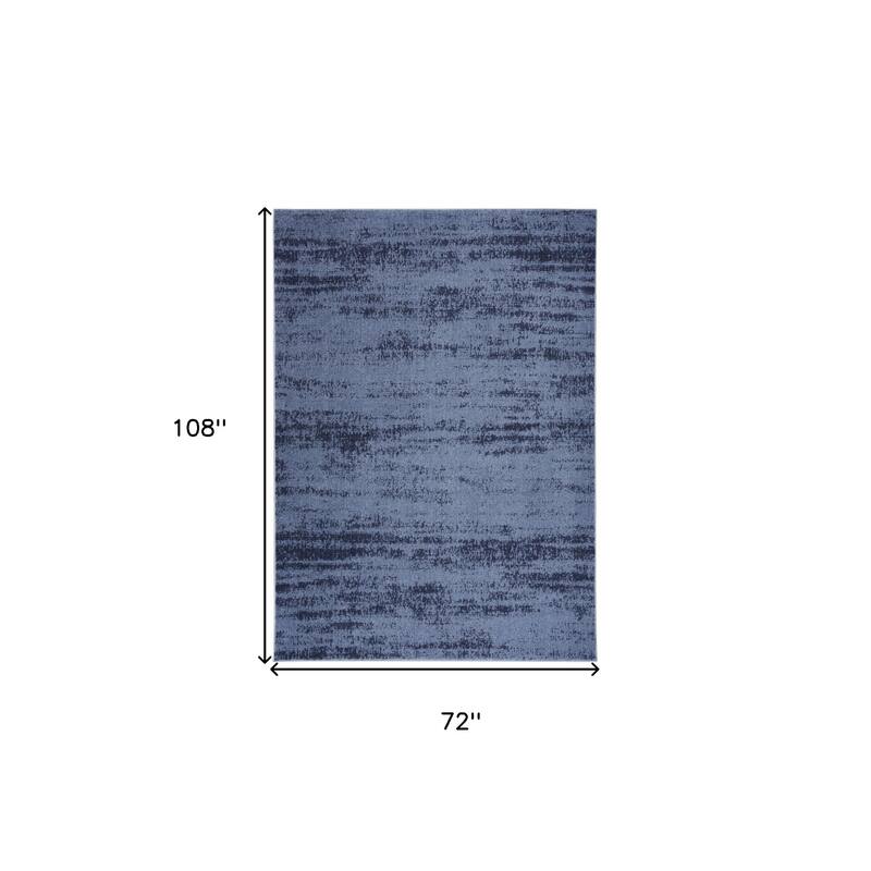 HomeRoots Abstract Contemporary Rectangle Outdoor Rug - 6' X 9'