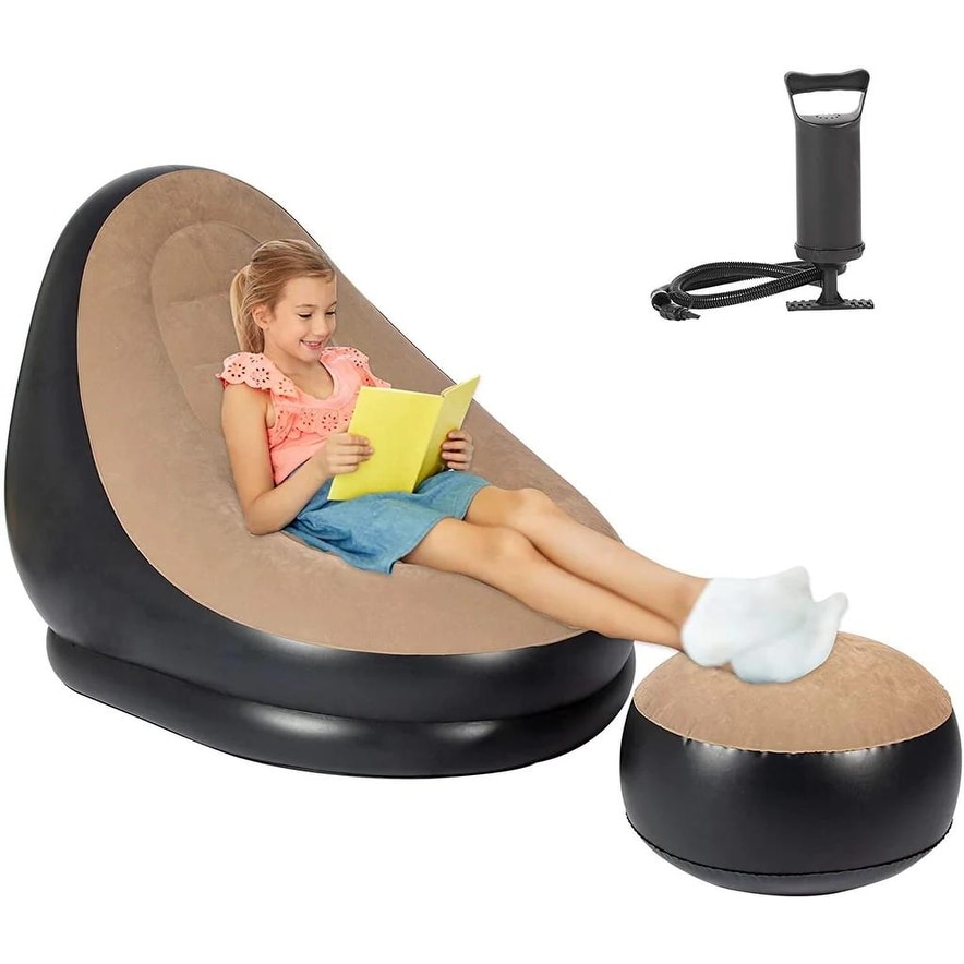 Inflatable outlet lazy chair