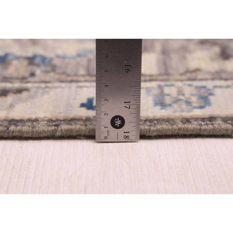 ECARPETGALLERY Hand-knotted Modern Oushak Charcoal Wool Rug - 7'10 x 10'1