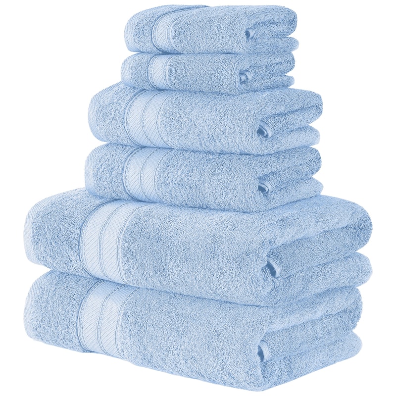 Modern Threads 6-Piece SpunLoft Towel Set - Blue