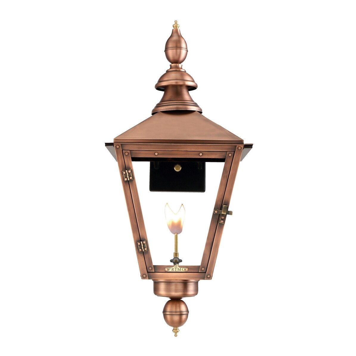 Shop Black Friday Deals On Primo Lanterns Ct 27g Charleston 20 Wide Outdoor Wall Mounted Lantern Natural Gas Configuration Copper Overstock 12985805