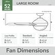 preview thumbnail 9 of 12, Hunter 52" Sea Point Ceiling Fan with LED Light Kit and Pull Chain, Wet Rated
