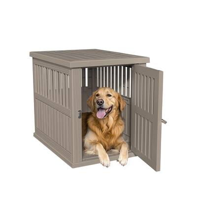 128 Light Coffee Indoor Dog Cage Cozy Retreat