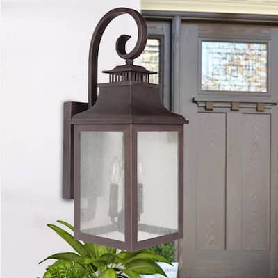 Morgan 2 Light Exterior Light in Rustic Bronze