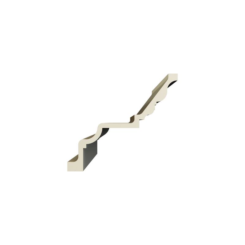 14 1/2"H x 16 3/8"P x 21 7/8"F x 96"L Jenna Crown Moulding - 1-Pack