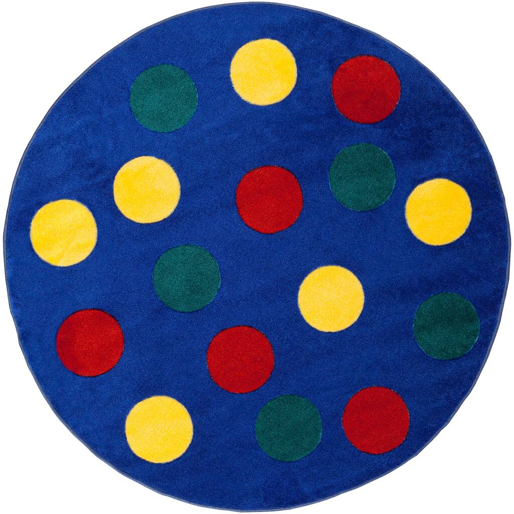 Chara Blue Area Rug - 4'4" x 4'4" Square