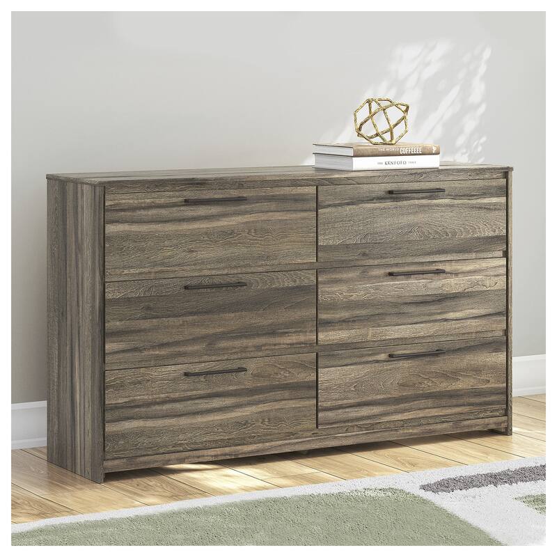 Signature Design by Ashley Baystorm Brown Dresser - Brown - 6-drawer