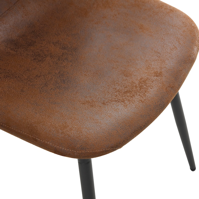 Small 5-Piece Dining Table Set 31.9" Wood Table with 4 Technology Fabric Chairs Modern Kitchen Dining Table and Chair Set for 6