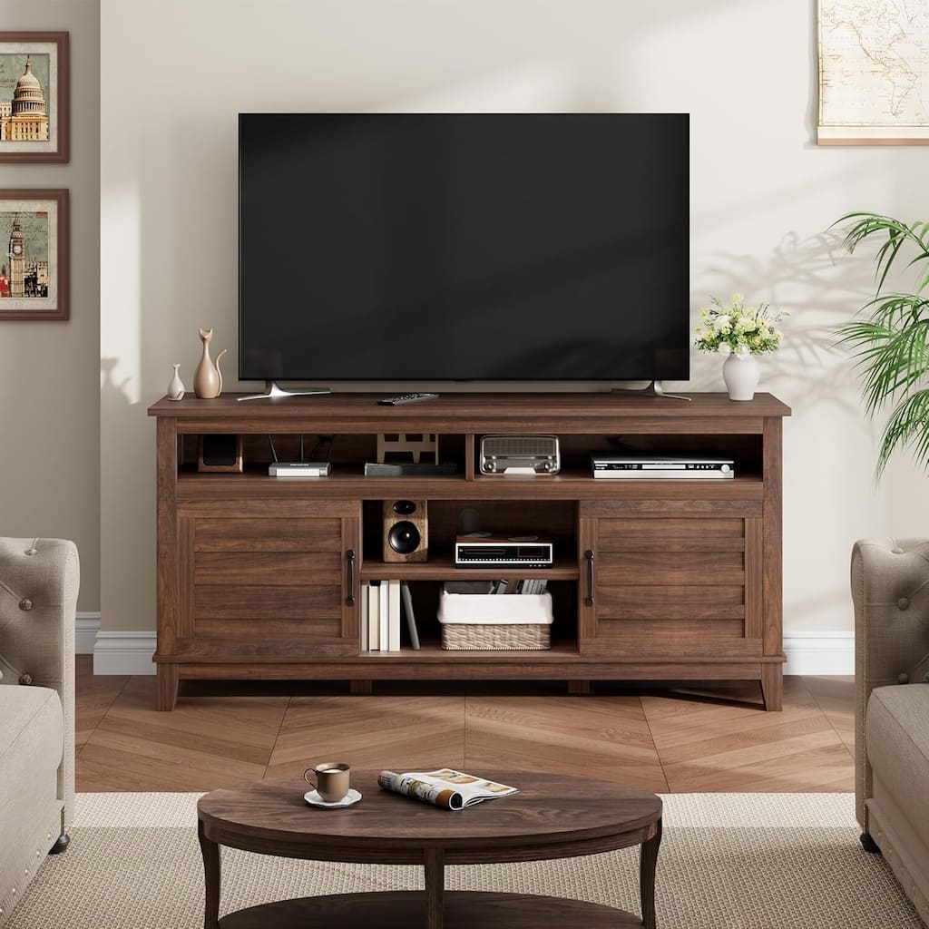 Entertainment Center TV Stand for 65 Inch TV with Cabinet