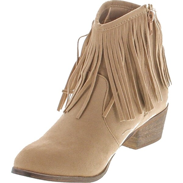 boots with fringe on side