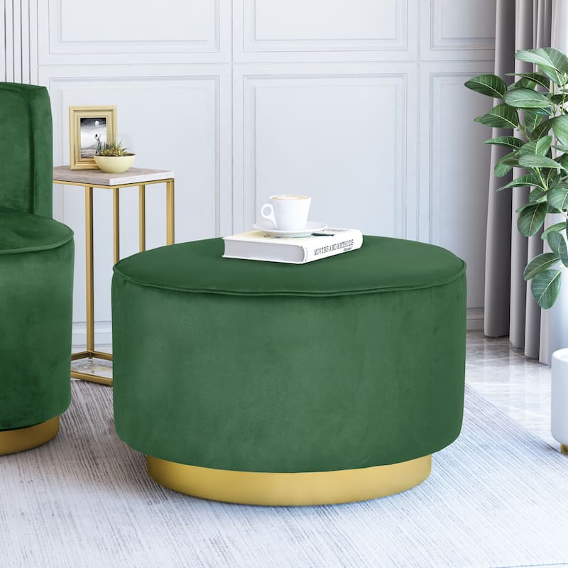 Swivel Ottoman - Green