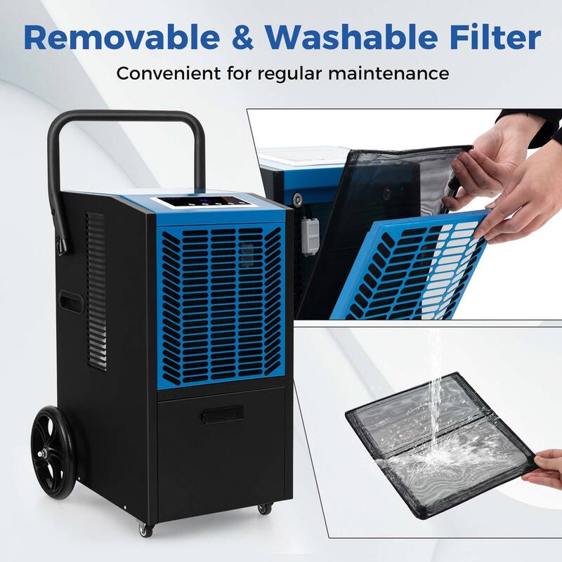 Costway 163-Pint Commercial Dehumidifier with Pump & Drain Hose 4,500 - See Details