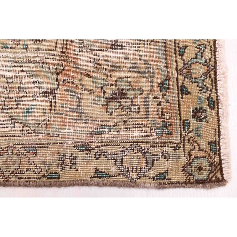 ECARPETGALLERY Hand-knotted Antalya Vintage Dark Grey Wool Rug - 6'3 x 8'11