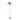 Brushed Gold Metal Floor lamp with Metal & Linen Drum Shade - 16" x 16" x 63.5"