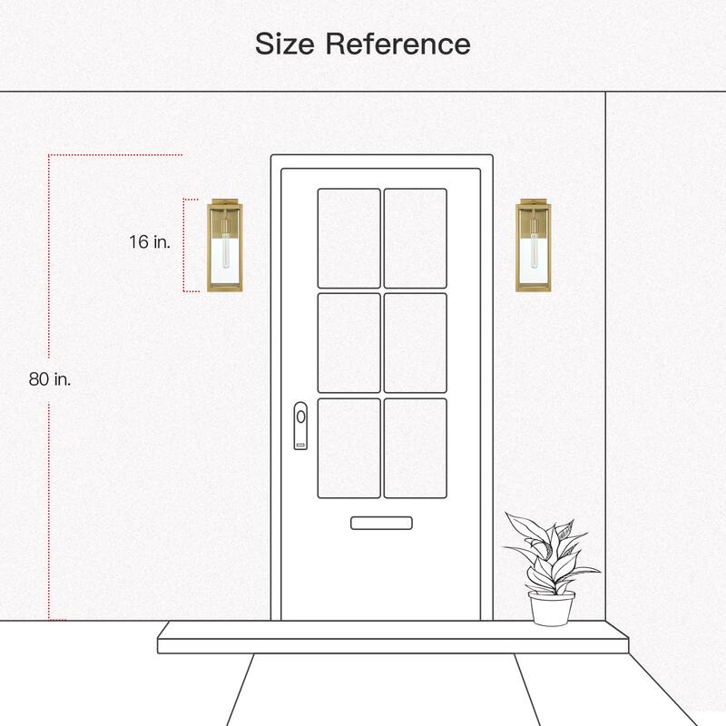 Freemont Outdoor Stainless Steel Wall Sconce Light - 16"H x 6"W x 7"E