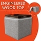 preview thumbnail 6 of 66, HomePop Storage Ottoman with Tray Top