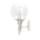 preview thumbnail 13 of 45, Hunter Xidane Vanity Wall Light - Bathroom, Mid Century Modern, Glam - Clear glass