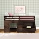 preview thumbnail 12 of 12, Max & Lily Farmhouse Twin Low Loft Bed with 1-drawer Storage and Shelf