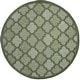 preview thumbnail 51 of 99, Nourison Easy Care Indoor/Outdoor Moroccan Trellis Area Rug 6' x Round - Green
