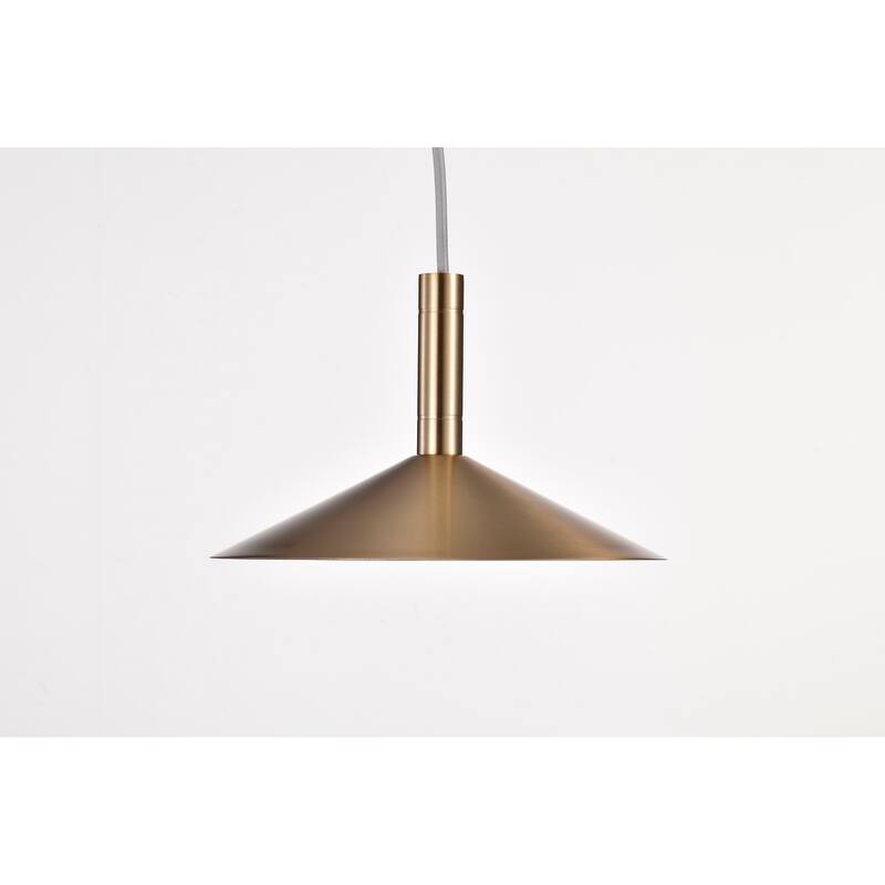 Corrine 10 Inch LED Pendant Burnished Brass 3K/4K/5K CCT Selectable - Burnished Brass