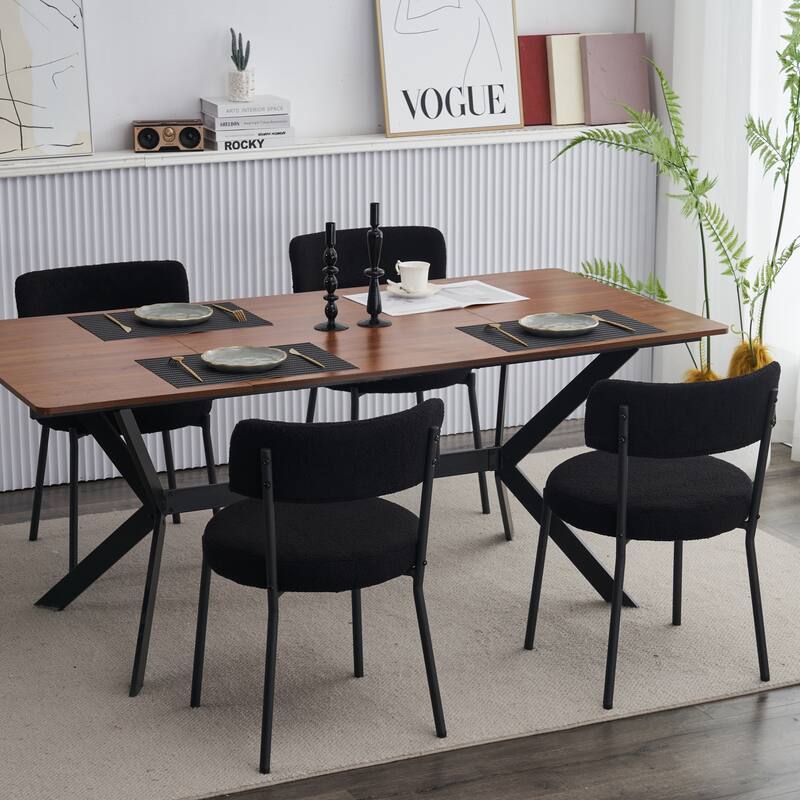 Set of 2 mid-century modern dining chairs
