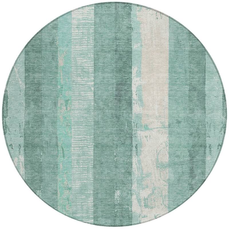 HomeRoots Striped Transitional Rectangle Outdoor Rug