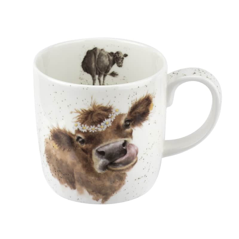 Royal Worcester Wrendale Design Mug Farm Animals - Mooo (Cow)