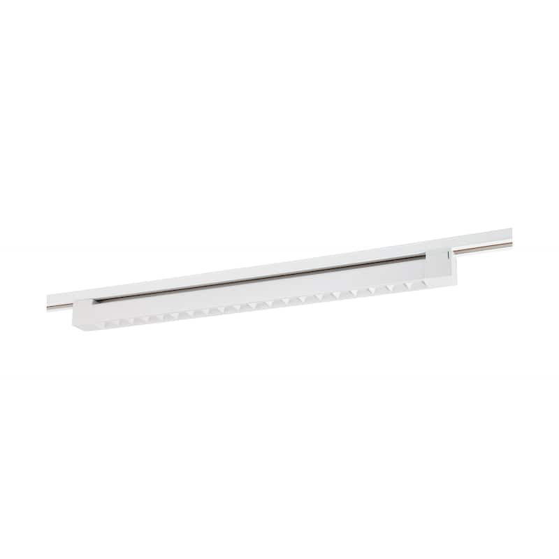30 Watt LED 2 Foot Track Light Bar White Finish 30 Degree Beam Angle