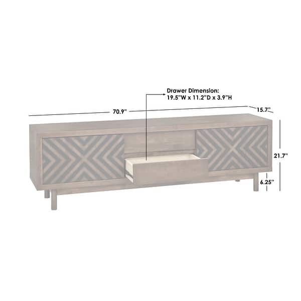 Lifestorey Mason Mid-century Geometric TV Stand