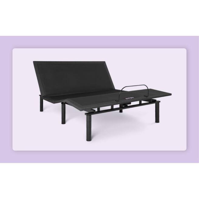 Purple - Premium Smart Modern Adjustable Steel Bed Base with App Control and Zero-Gravity® Preset - Charcoal - Twin XL