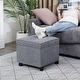 preview thumbnail 61 of 149, Adeco Square Storage Ottoman 17 inch Footstool