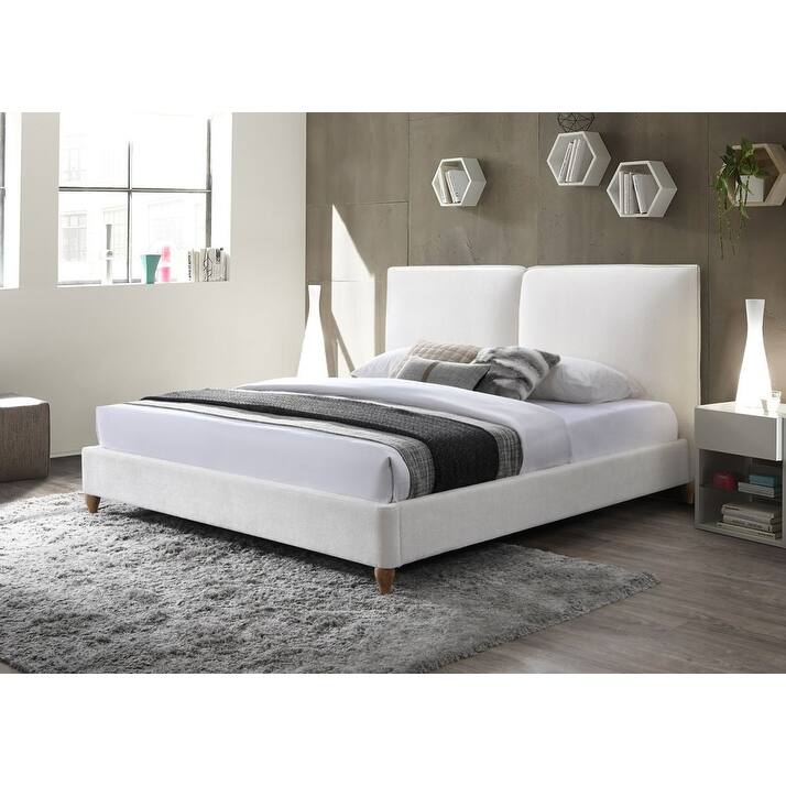 SAFAVIEH Couture Sophianna Platform Bed - Ivory/Natural - King
