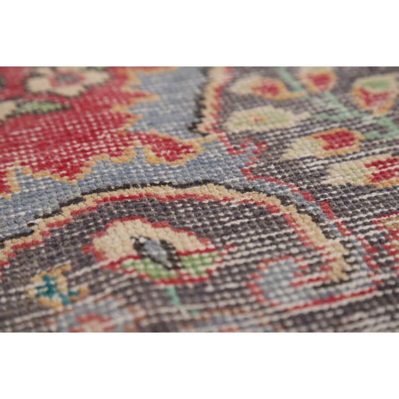 Geometric Tabriz Persian Vintage Area Rug Handmade Wool Carpet - 7'8"x 11'3"
