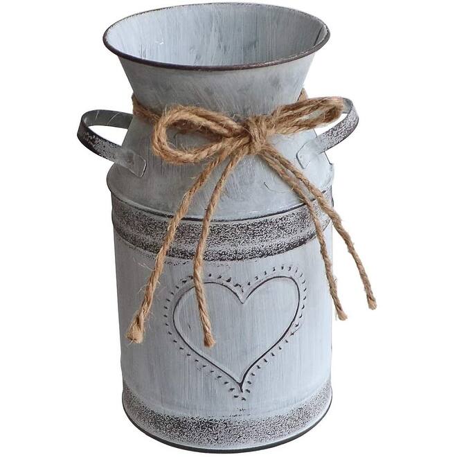 Metal Vase Flowers Bucket Jug