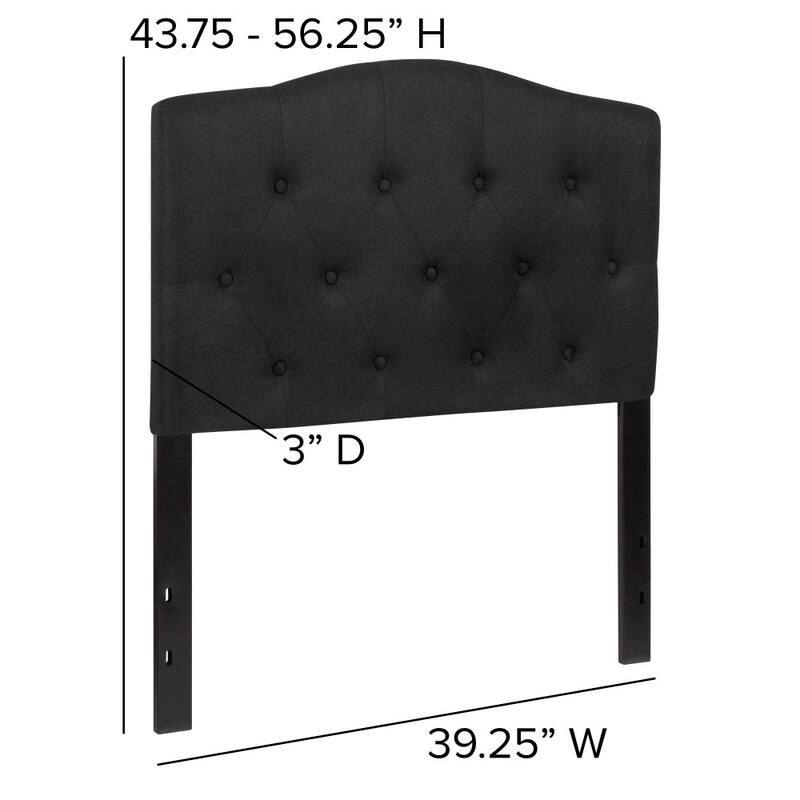 Arched Button Tufted Upholstered Headboard