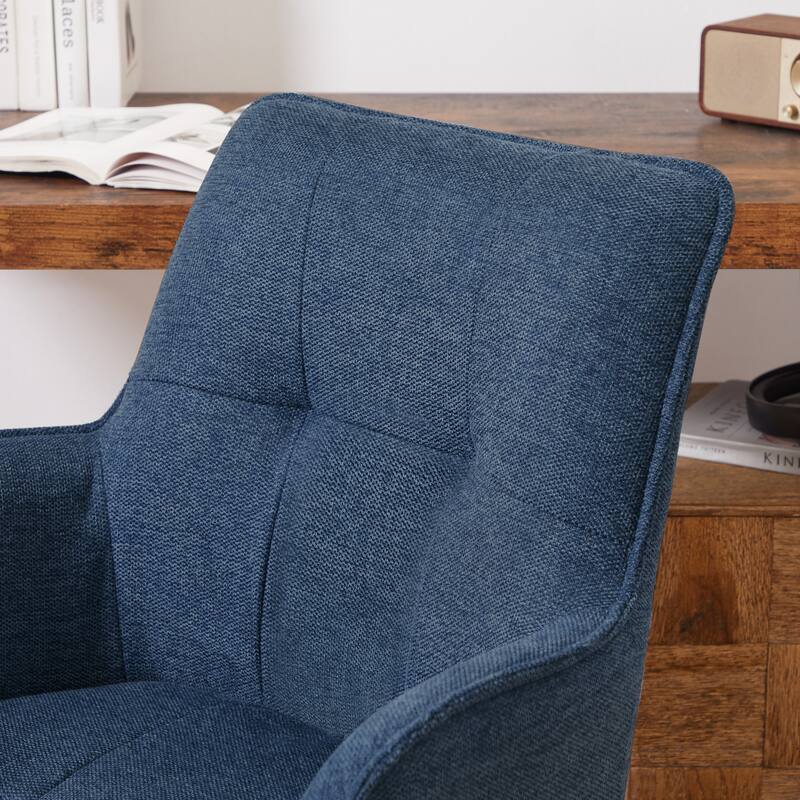 Art Leon Swivel Wood Accent Arm Chair