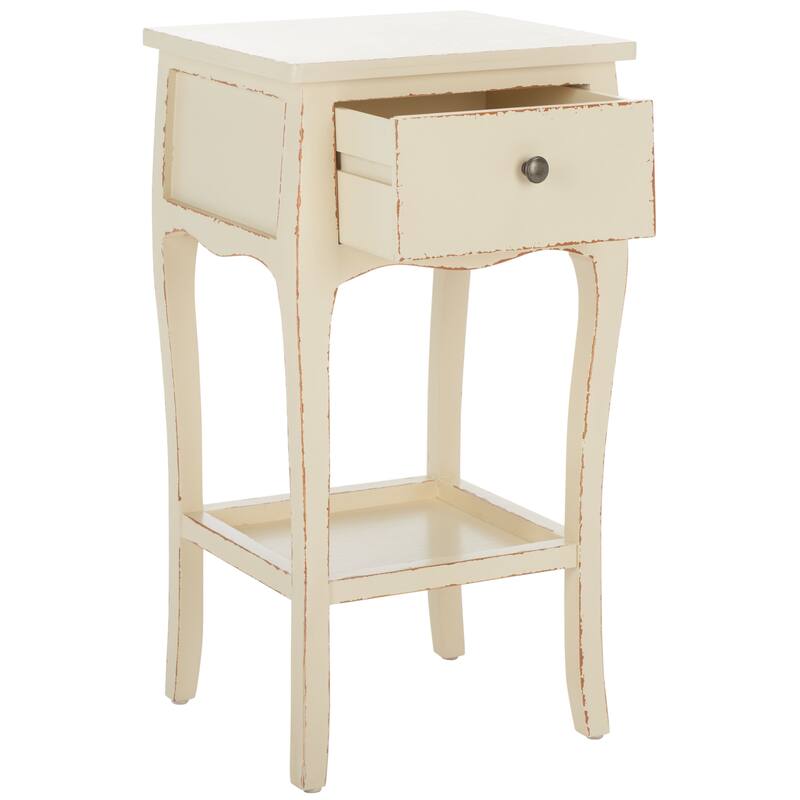 SAFAVIEH Mena End Table - 16.1" x 14.2" x 30" - 16Wx14Dx30H