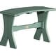 preview thumbnail 21 of 26, Poly Lumber Table Bench 28" - Green