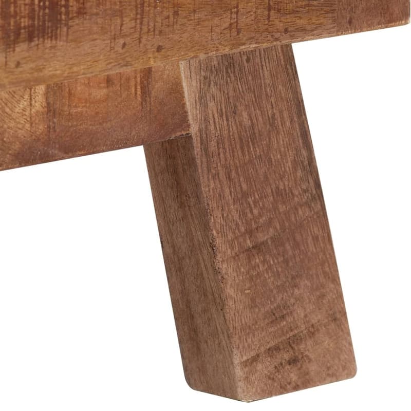 vidaXL TV Stand 43.3"x11.8"x15.7" Rough Mango Wood - 43.3" x 11.8" x 15.7"
