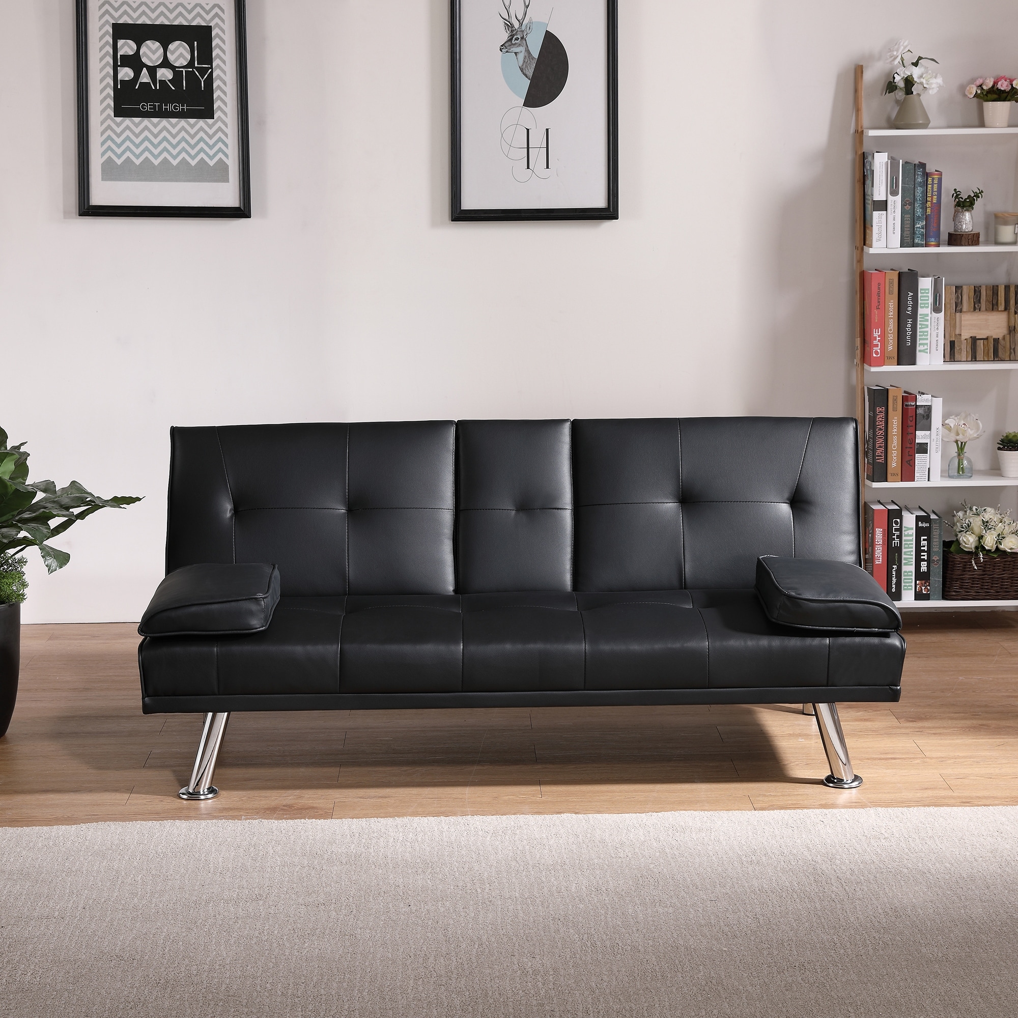 Low back on sale sleeper sofa