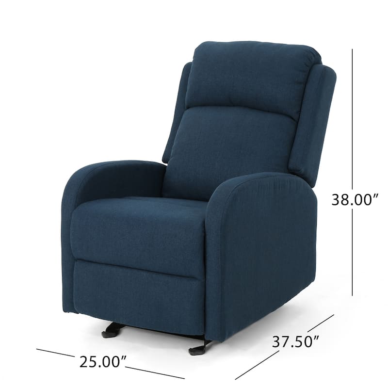 25" Wide Manual Rocker Recliner, High Back Leisure Chair for Living Room Upholstered Single Sofa Chair for Bedroom