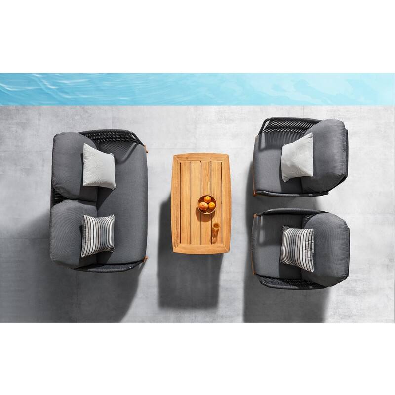 Rodeo Teak & Aluminium Outdoor Deep Seating Sofa, Series3170