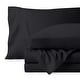 preview thumbnail 1 of 3, Bare Home Washed Microfiber Deep Pocket Sheet Set Full - Black