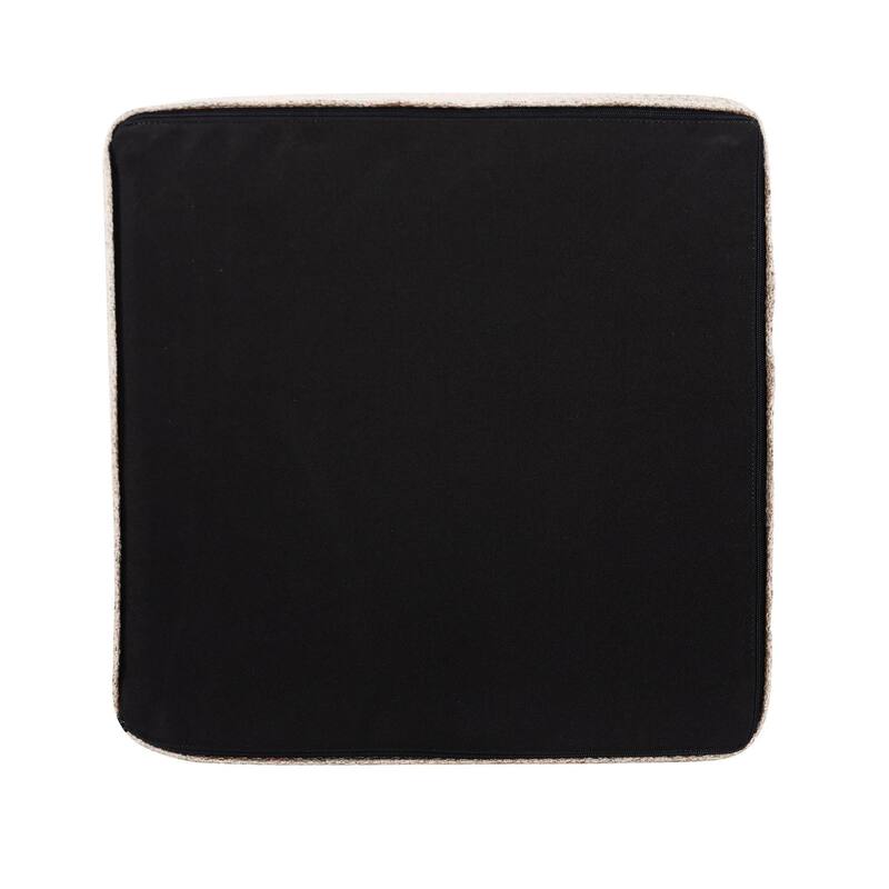 Allan Andrews No Tip Short Block Ottoman with Cover, Panama Collection